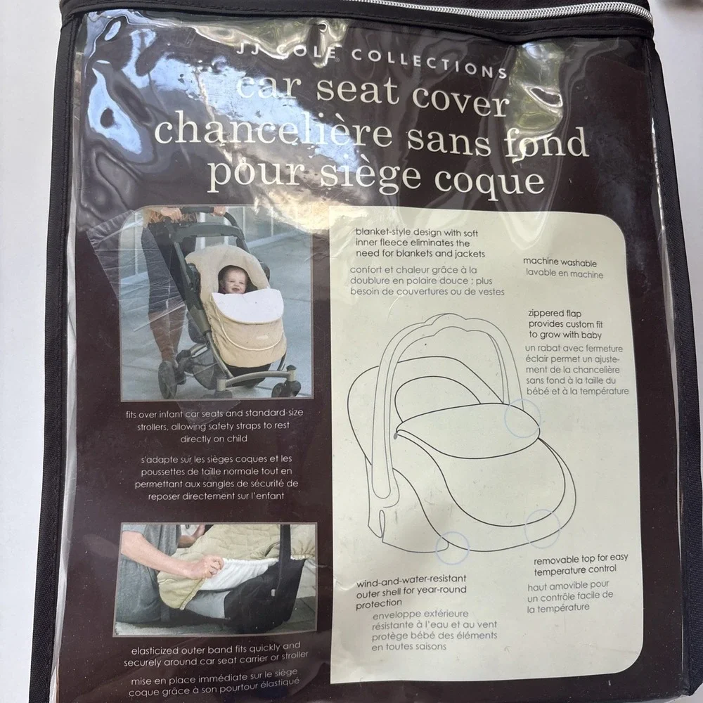 J J Cole Collections Car Seat Cover ~ Graphite